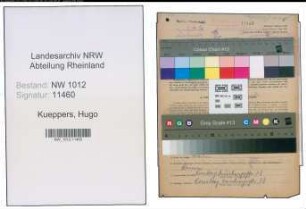Entnazifizierung Hugo Kueppers , geb. 14.02.1898 (Metzgermeister)