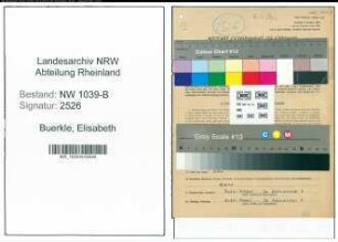 Entnazifizierung Elisabeth Buerkle , geb. 07.12.1920 (Angestellte)