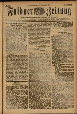 Ausgabe vom Donnerstag, den 12. November 1896.