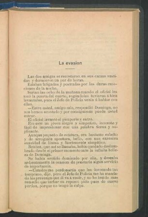La evasion