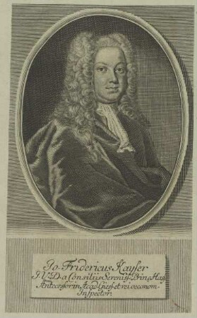 Bildnis des Jo. Fridericus Kayser