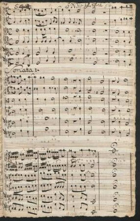 Nun gibst du Gott einen gnädigen Regen; V (5), strings, bc