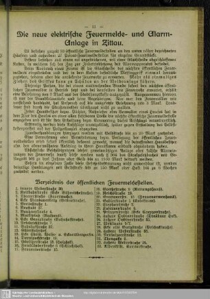 Die neue elektrische Feuermelde- und Alarmanlage in Zittau
