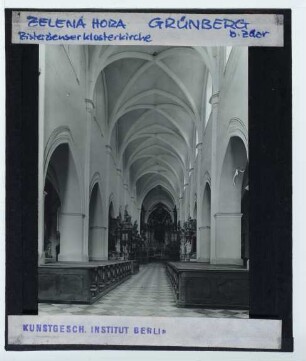 Zelená Hora, Wallfahrtskirche St. Johann Nepomuk : Innenraum