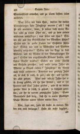 492-496, Was sollen wir denn thun, werben die meiner ...