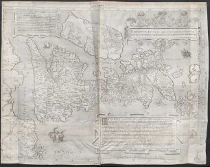 Britanniae Insvlae Quae, Nvnc Angliae Et Scotiae Regna Continet Cvm Hibernia Adiacente Nova Descriptio