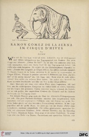 8: Ramon Gomez de la Serna im Cirque d'Hiver