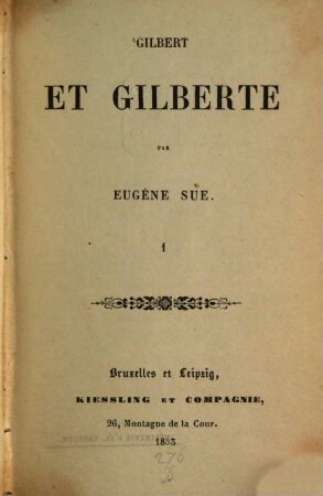 Gilbert et Gilberte. 1