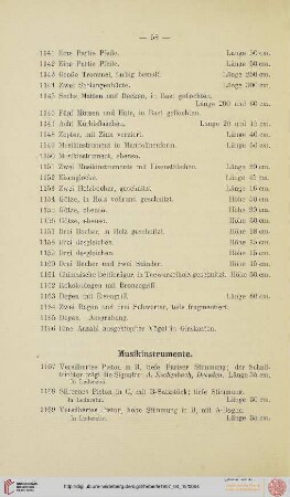 [Musikinstrumente, Juwelen] (Nr. 1167-1192)