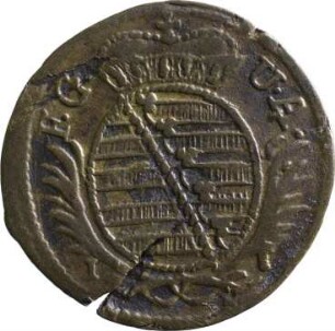 Münze, Pfennig, 1708