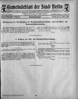 Sonderausgabe, 31. März 1926