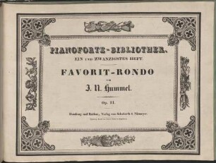 Favorit-Rondo, op. 11
