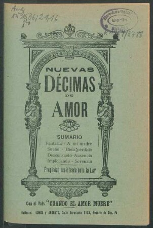 Nuevas decimas de amor