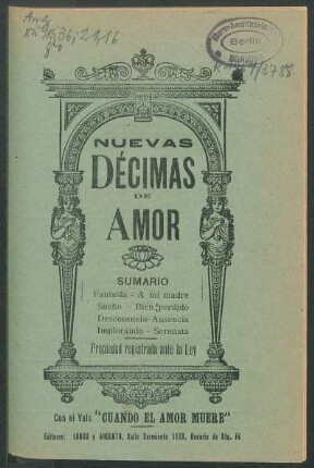 Nuevas decimas de amor