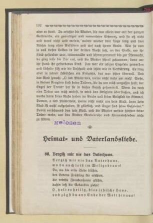 Heimat- und Vaterlandsliebe