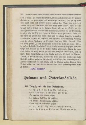 Heimat- und Vaterlandsliebe