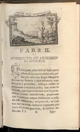 Pars II. De Instituto, Et Argumentis Studiorum