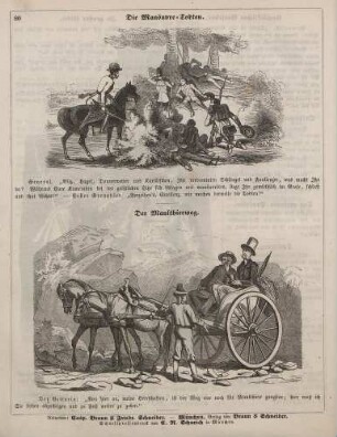 "Die Manöuvre-Todten" "Der Maulthierweg"