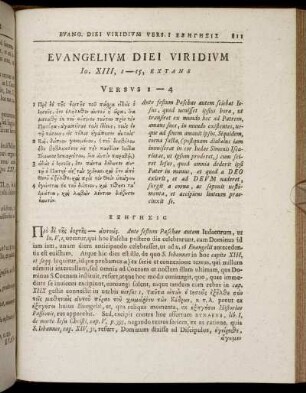 Evangelium Diei Viridium, Jo. XIII, 1 - 15, Extans