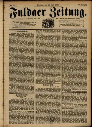 Ausgabe vom Dienstag, den 29. Juli 1890.