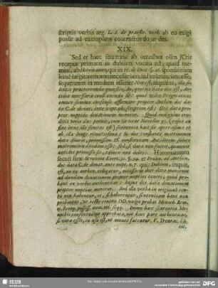 XIX. Quod quidem Horomannus & Brunnemannus negant