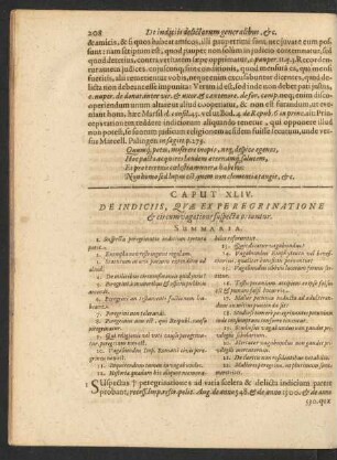 Caput XLIV. De Indiciis, Quae Ex Peregrinatione et circumvagatione Suspecta oriuntur.