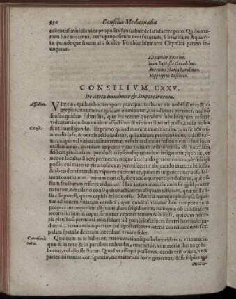 Consilium CXXV. - Consilium CXXXIX.