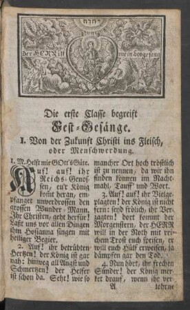 Die erste Classe begreift Fest-Gesänge