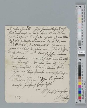 Brief an Felix Hecht