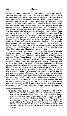 Manier, (Art und Weise)