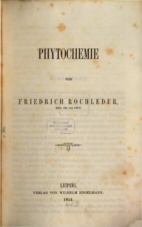 Phytochemie