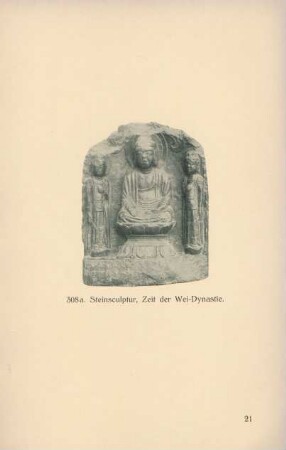 308a. Steinsculpture, Zeit der Wei-Dynastie
