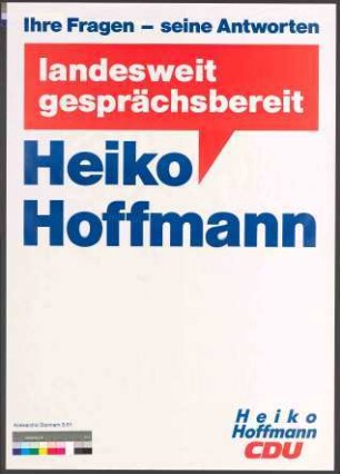 landesweit gesprächsbereit - Heiko Hoffmann