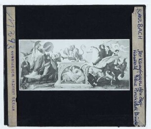 Kaulbach, Kampf gegen den Zopf (Wandbild) (zerstört)