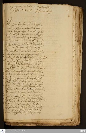 Brief von [August Hermann Francke] an [Ehrenreich Bogislaus von Creutz ?].