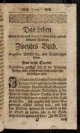209-219, Das erste Capitel - Das dritte Capitel.