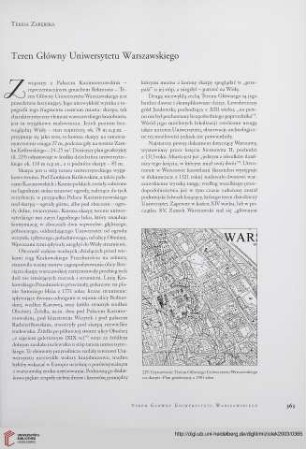 Teren Główny Uniwersytetu Warszawskiego
