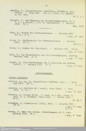 Orchesterwerke