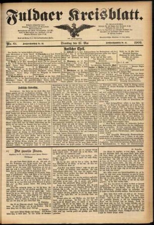 Ausgabe vom Dienstag, den 27. Mai 1902.