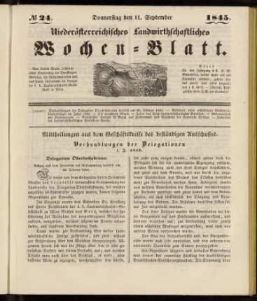 No 24. Donnerstag den 11. September 1845