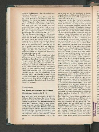 Vom Deputat der Amtmänner vor 350 Jahren