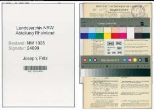 Entnazifizierung Fritz Joseph , geb. 15.09.1897 (Kaufmaennischer Angestellter)