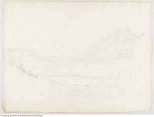 Gebirgslandschaft mit Flußtal