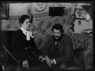 Ohne Titel (Hulda und Heinrich Zille nebeneinander sitzend)