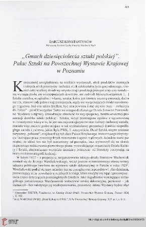 71: "Gmach dziesięciolecia sztuki polskiej" : Pałac Sztuki na Powszechnej Wystawie Krajowej w Poznaniu =