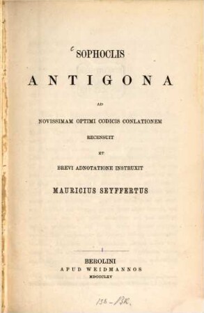Sophoclis Antigona