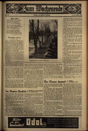 Zweite Ausgabe vom Sonntag, den 22. März 1936.