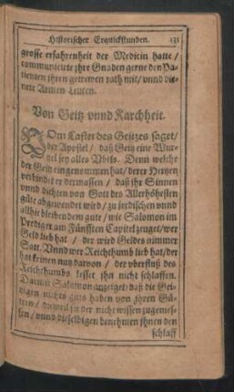 Von Geitz unnd Karchheit.