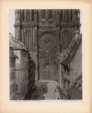 Münster, Straßburg: Portal mit Fensterrose