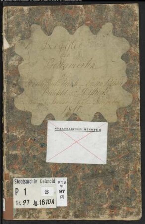 Zivilstandsregister der evangelischen Gemeinde Bünde, Kreis Herford (A 1810) (Gemeinde: Evangelische Gemeinde Bünde)